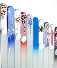 Crystal glass nail files from Czech Republic